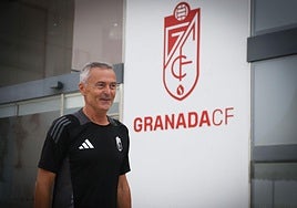Fran Escribá, a su salida al entrenamiento.