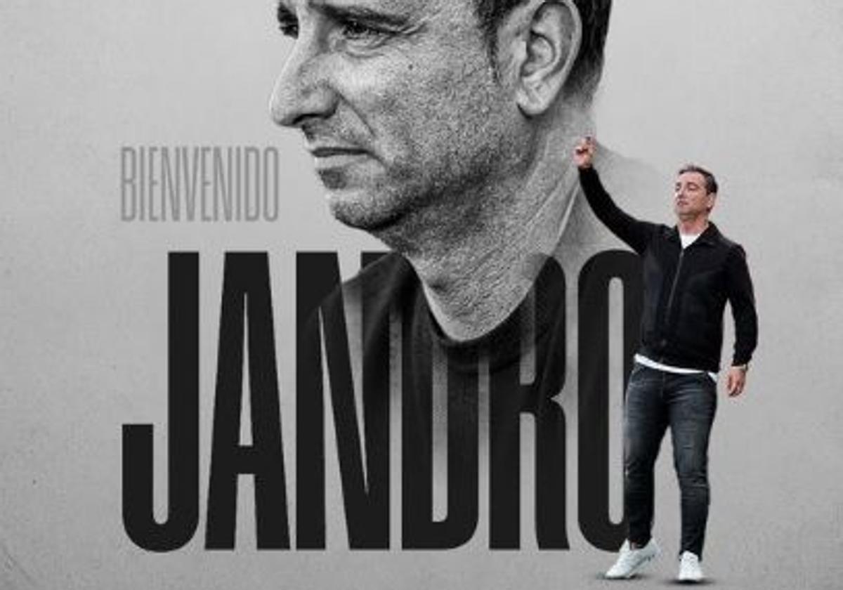 Bienvenida del club a Jandro en sustitución de Abelardo.