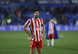 Melero durante un partido con la UD Almería