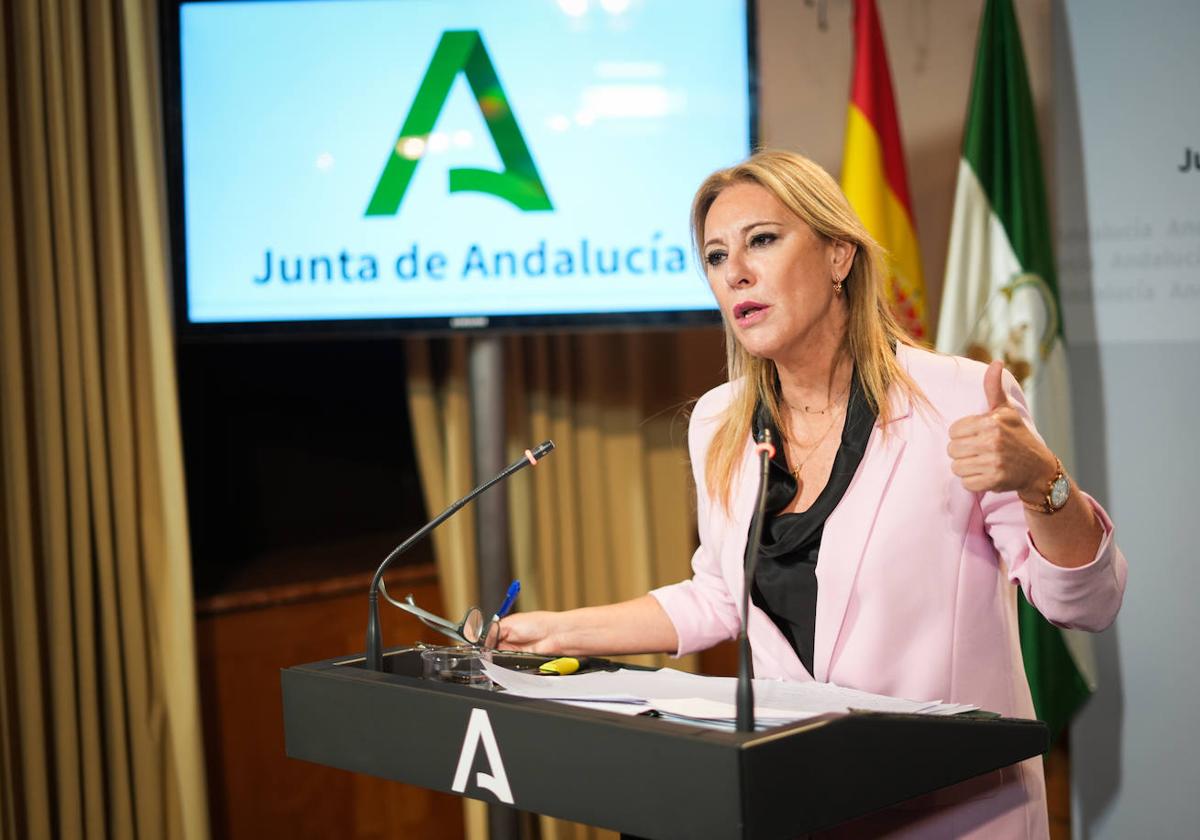 Carolina España, portavoz del Gobierno regional.