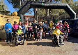 Algunos de los participantes en esta carrera solidaria.