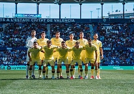 Once titular del Almería contra el Levante