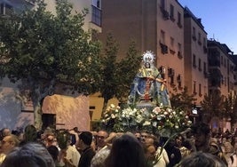 Procesión de la Virgen de Zocueca, en Bailén.