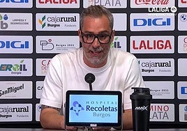 Jon Pérez 'Bolo' comparece en sala de prensa tras el partido.
