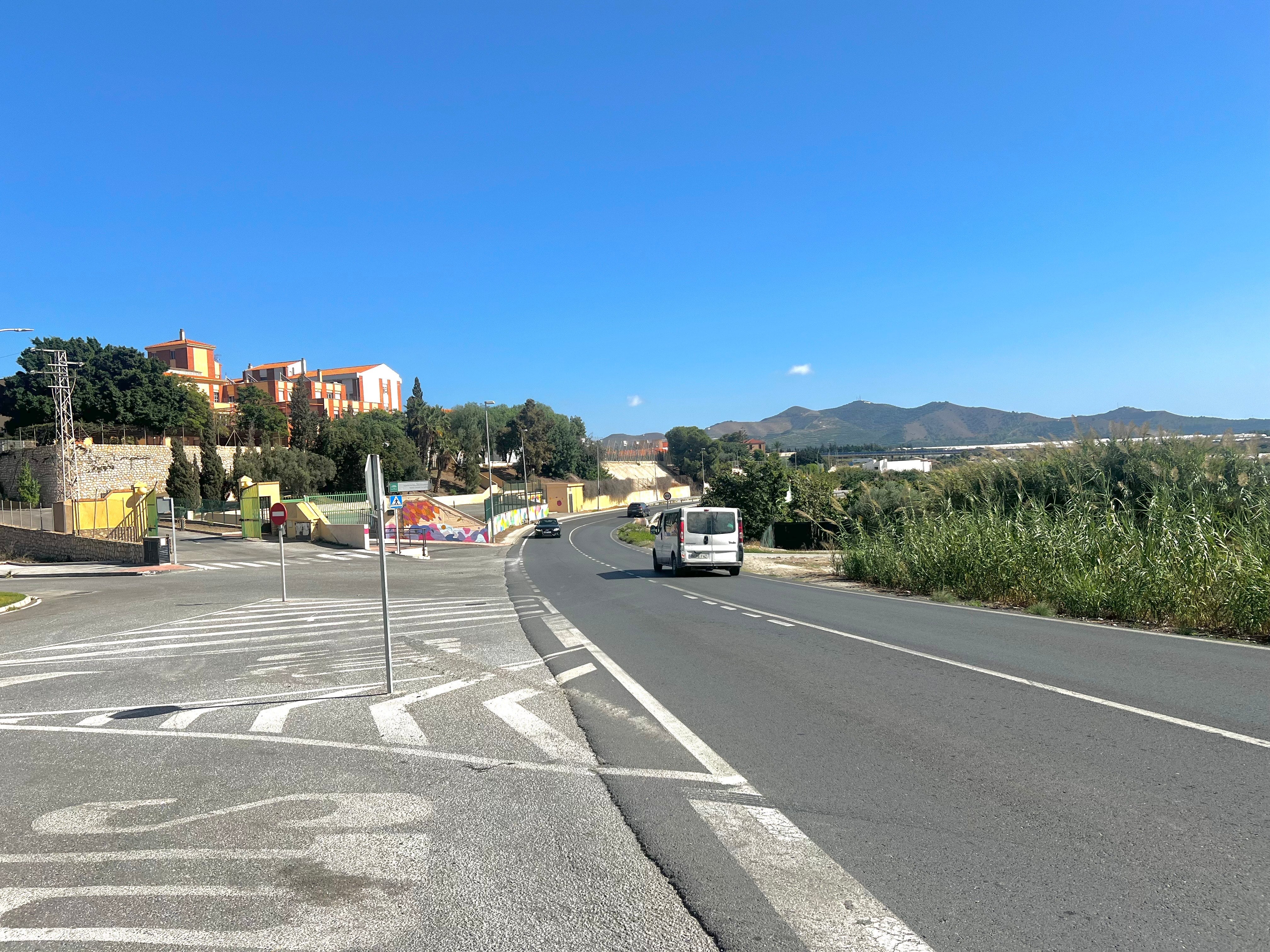 Tramo comprendido entre el tanatorio y la Plaza de Toros de Motril donde se efectuarán las obras.