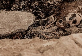 Víctima sepultada bajo piedra de gran tamaño 2.