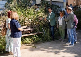 Visita del grupo municipal socialista a la Chana este martes.