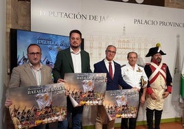 José Ayala, Francisco Javier Lozano, Luis Mariano Camacho y Evaristo Gutiérrez, en la presentación.