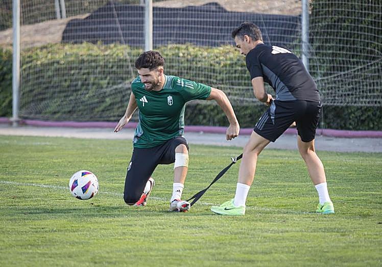 Luca Zidane, durante su trabajo.