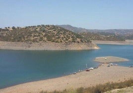 Pantano del Rumblar, en el término de Baños de la Encina.