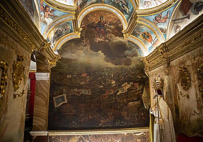 Mural de la Batalla de Lepanto obra de Chavarito.