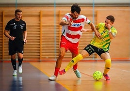 Acción del último partido del Sima en el pabellón Núñez Blanca.
