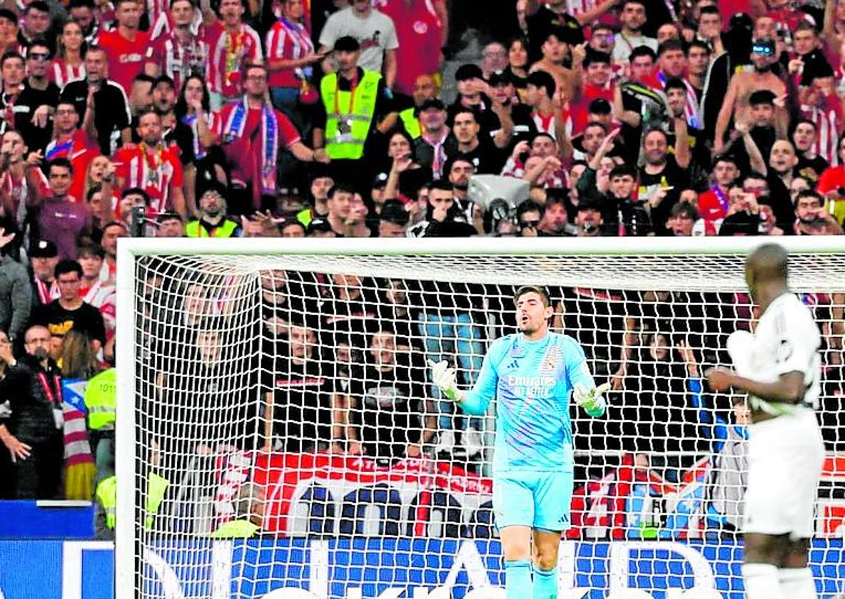 Imagen de la portería defendida por el Real Madrid.