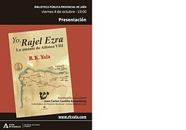 Cartel de la presentación del libro de R. K. Yafa para esta tarde.