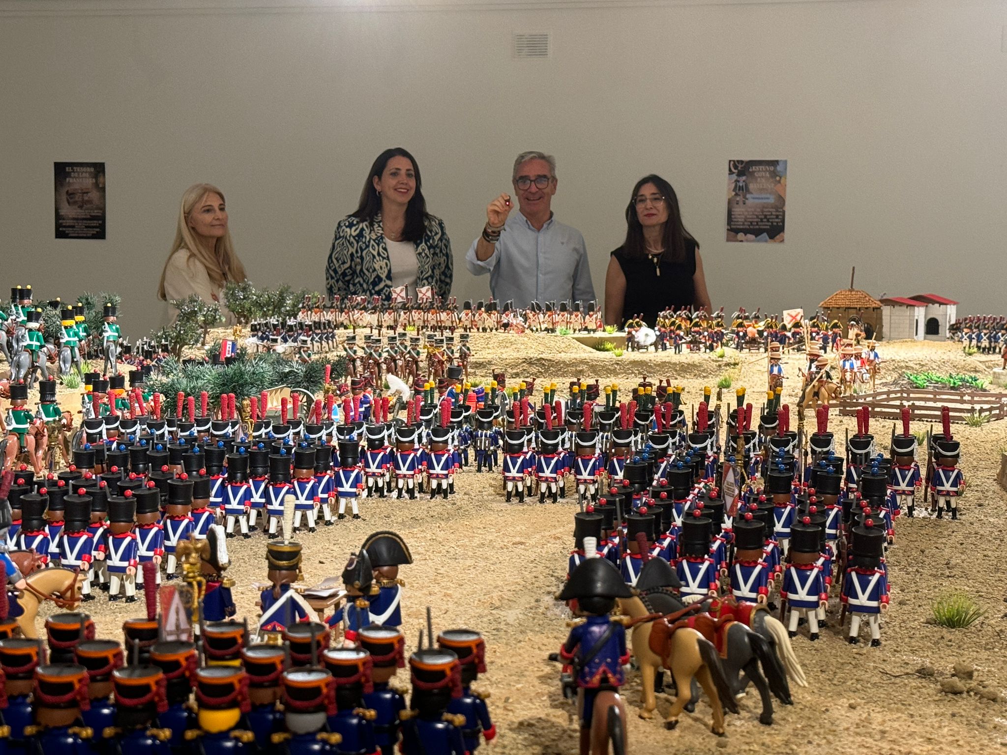 Recreación de la Batalla con cientos de muñecos de playmobil.