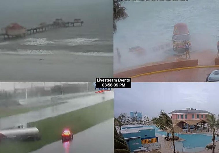 En directo, el avance del huracán 'Milton'.