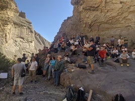Una de las actividades en la Cuenca de Tabernas.