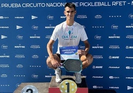 El granadino Yuri Syromolotov, campeón nacional de pickleball.