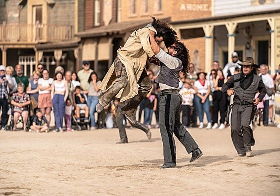 Espectáculo, ayer, en Oasys MiniHollywood.