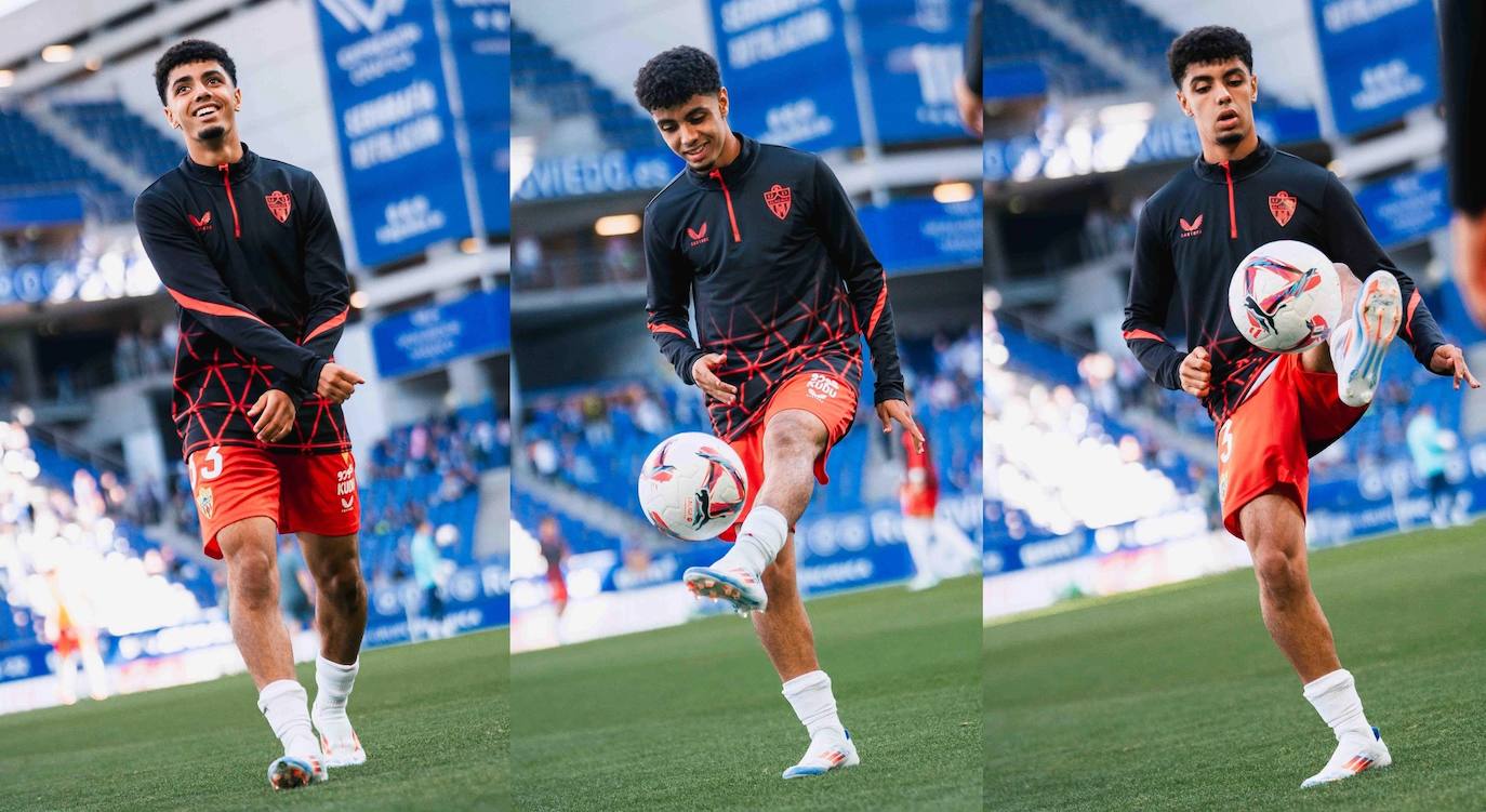 Safi, sonriente en el Carlos Tartiere.