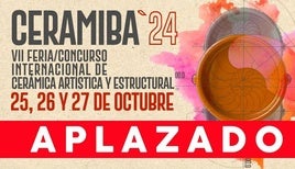 Cartel de aplazado de la Ceramiba