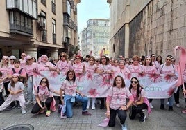 Imagen de la marcha 'Jaén se viste de Rosa' en la pasada edición.