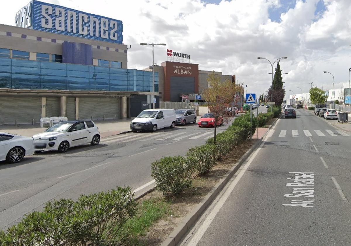 Avenida SDan rafael de Armilla, donde se ha producido el accidente.