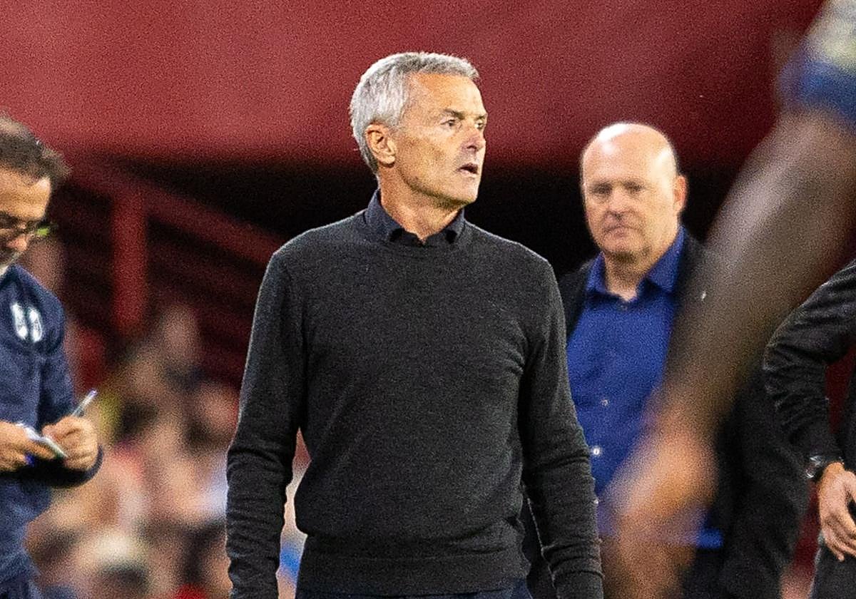 Escribá, en el partido.