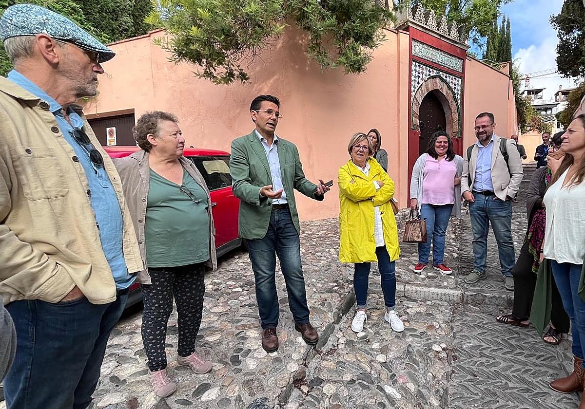 Visita reciente del grupo municipal socialista al Albaicín
