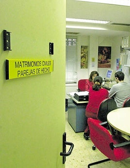 Un registro de parejas de hecho.