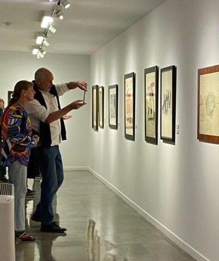 Imagen secundaria 2 - 'Tàpies, recordando a Rafael Zabaleta' se expone en el Museo de Quesada