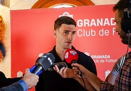 Lucas Boyé, durante su intervención.
