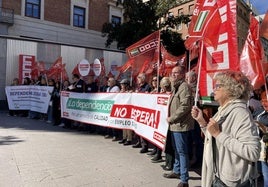 Concentración en la plaza de la Constitución de Jaén.