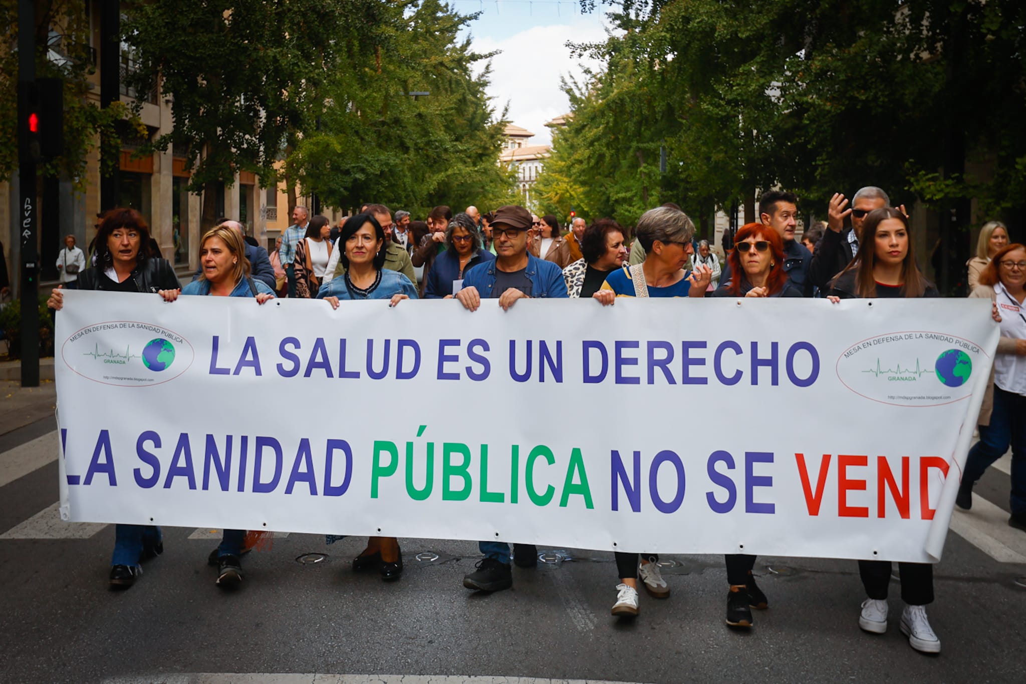 Las imágenes de la manifestación en Granada por la situación de la dependencia