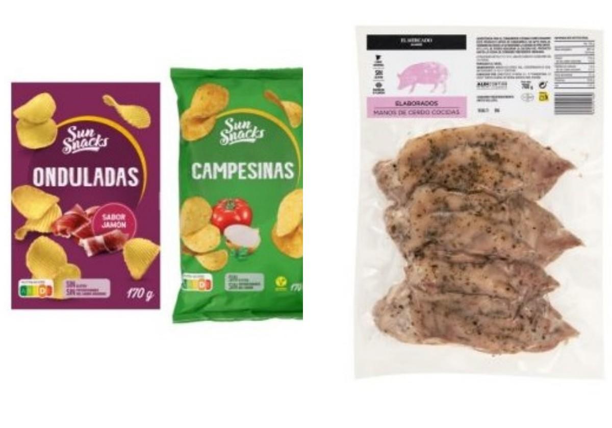 Aldi retira cuatro patatas fritas y una carne de cerdo.