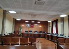 Sala de vistas de la Audiencia Provincial de Jaén.