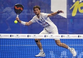 El granadino Miguel Yanguas, en un partido anterior.