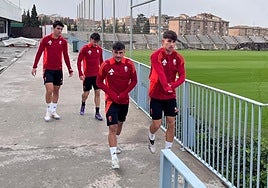 Rodelas y Juanma, en primer término.