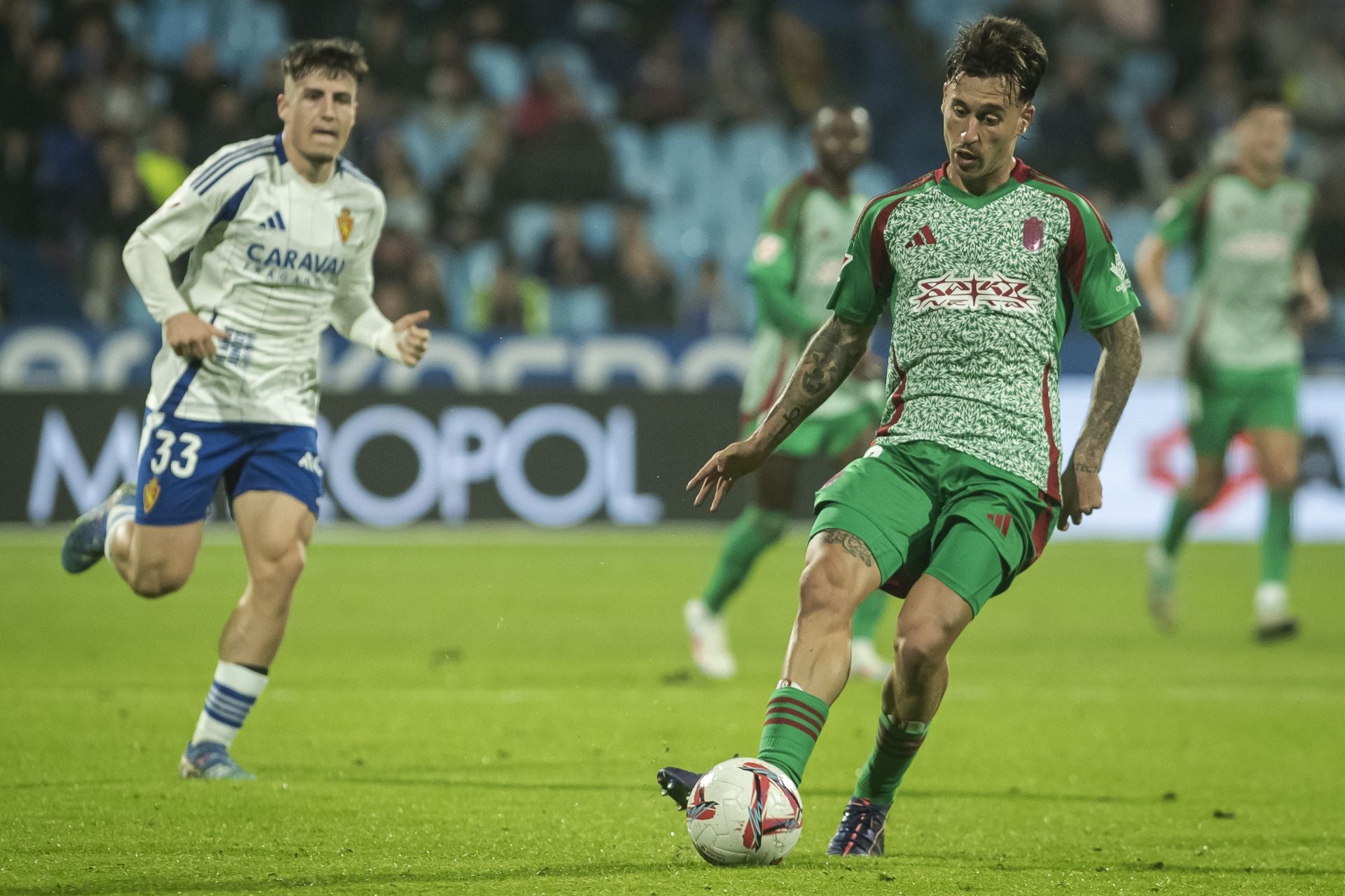 Las mejores imágenes del partido entre Granada y Zaragoza