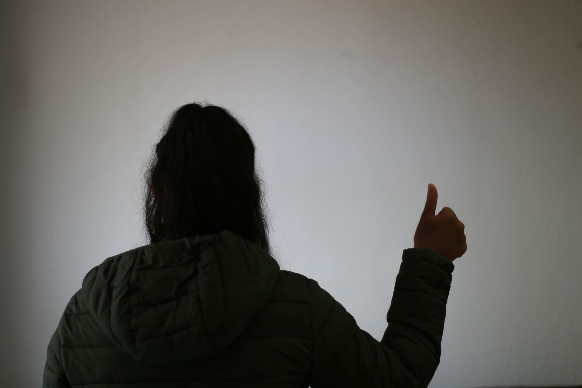 Una joven víctima de violencia machista.