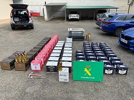 Las 700 botellas de licores robadas en Granada.