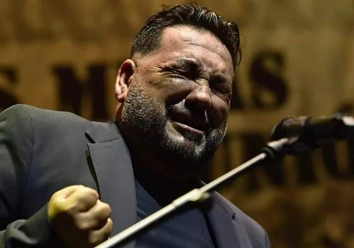 Andrés Amador Giménez, 'Andreles', ganador del premio de Taranto en el Cante de las Minas de La Unión 2024.