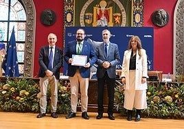 Entrega del reconocimiento en Zaragoza.