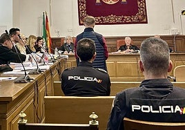 El acusado, durante una de las sesiones del juicio.