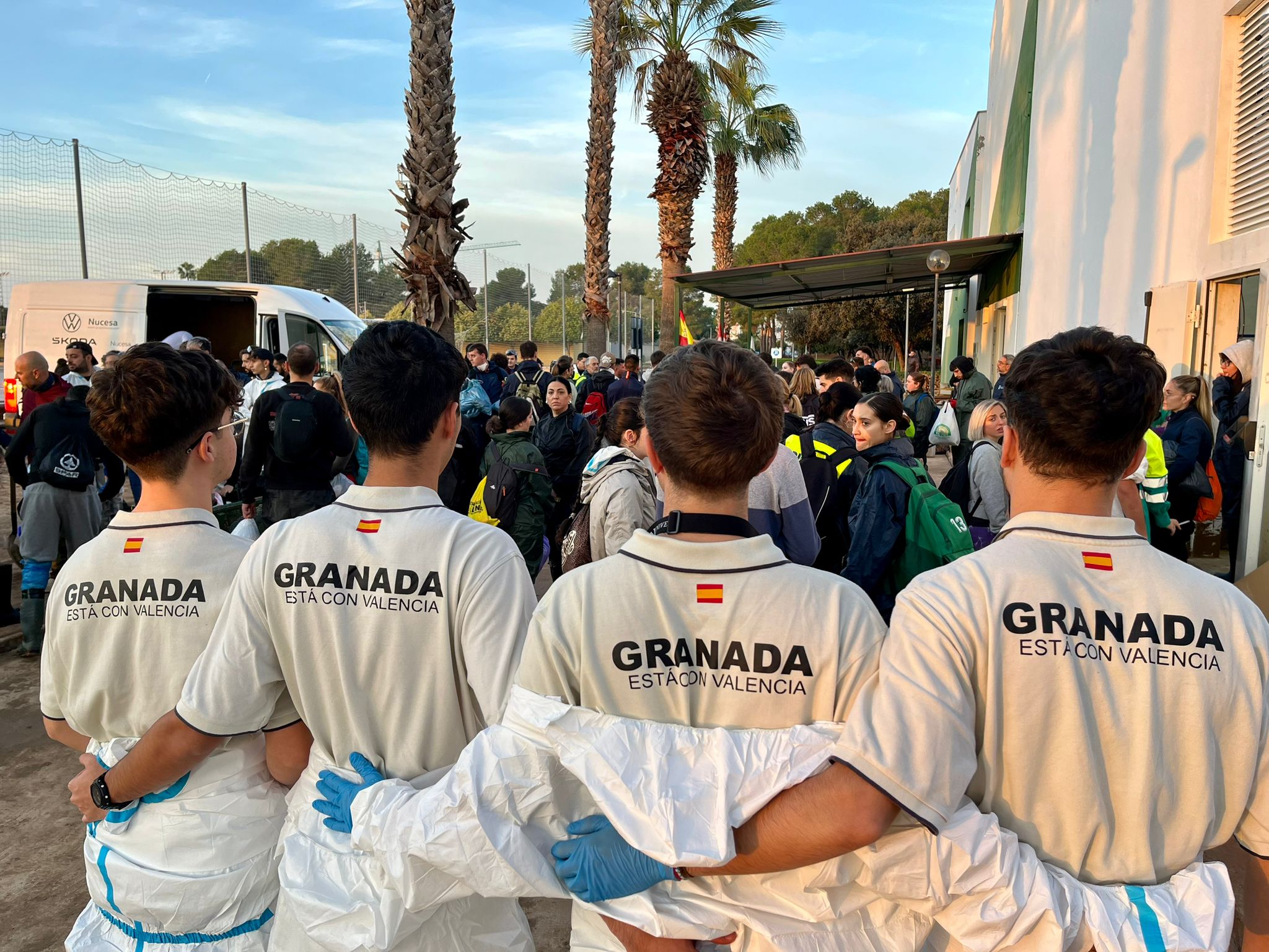 Las imágenes de los voluntarios granadinos en Valencia