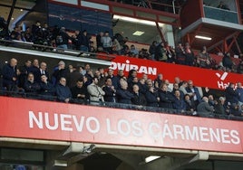 Imagen del palco de Los Cármenes en el último partido en casa del equipo.