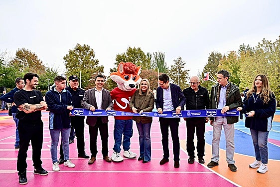 Inauguración de la pista del Parque Tico Medina.