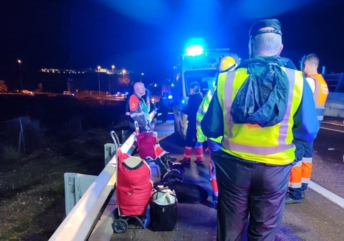 Rescate en el puente de la Culebra.