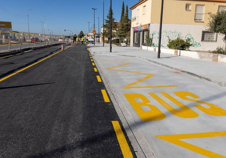 La Carretera de Alhama se ha recuperado y ya tiene la estética metro.