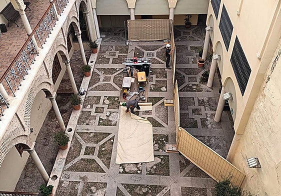 Obras en el Palacio Condestable de Iranzo.